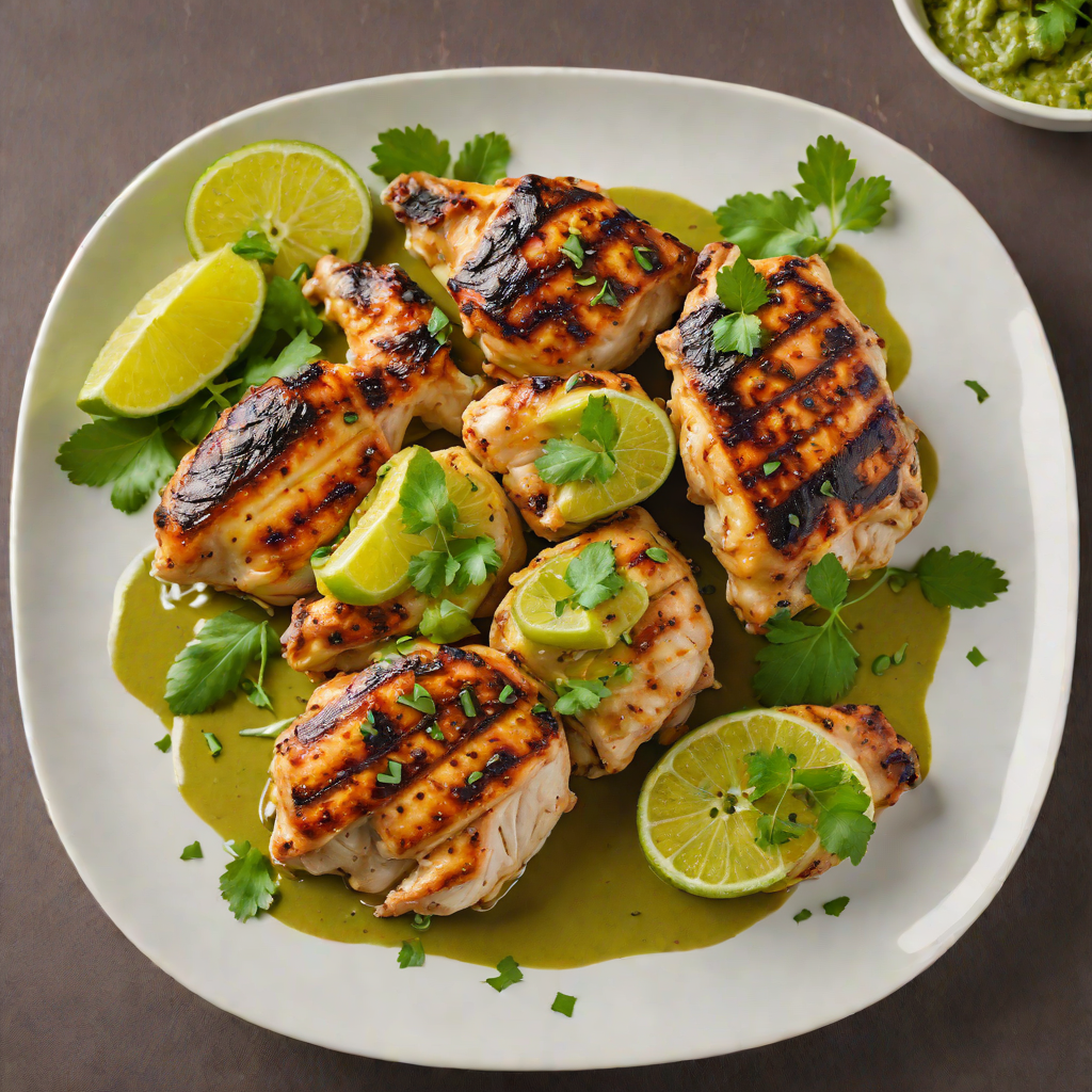 Peruvian-Style Grilled Chicken with Aji Verde Sauce