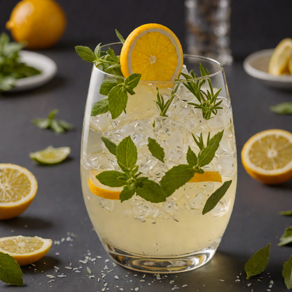 Stirred Citrus Sage Gin Fizz
