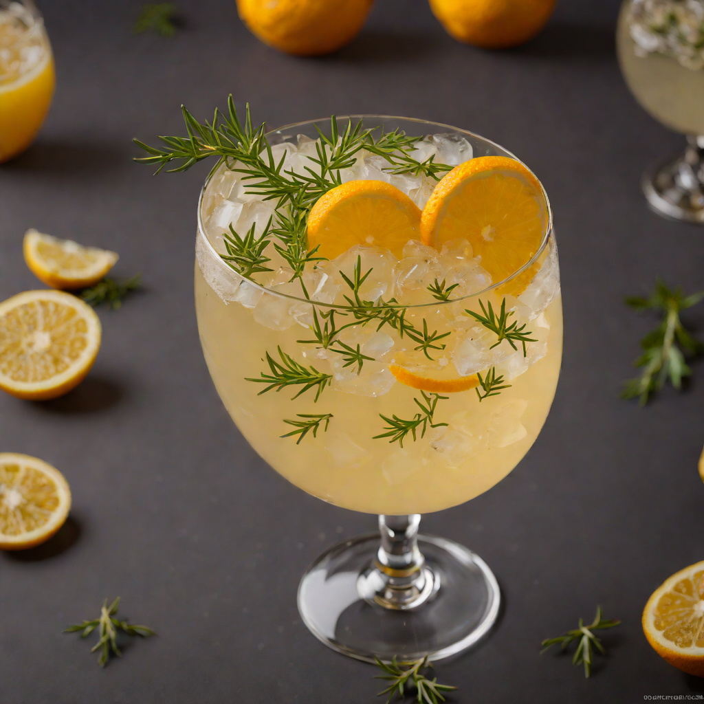 Citrus-Shaken Gin Sour with Honeyed Thyme