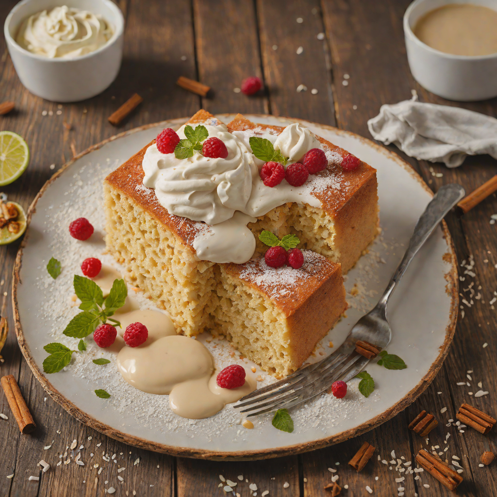 San Antonio-Style Tres Leches Cake with Cinnamon Whipped Cream