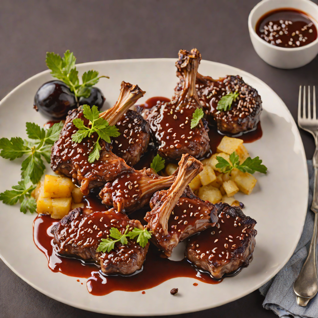 Bush-Spiced Lamb Chops with Davidson Plum Glaze