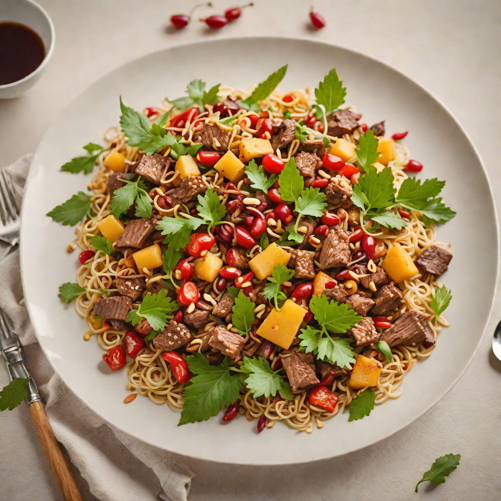 Kangaroo Stir-Fry with Quandong and Macadamia Nuts