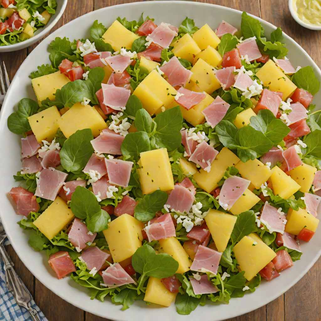 Hawaiian-Style Pineapple and Ham Salad with Creamy Dressing