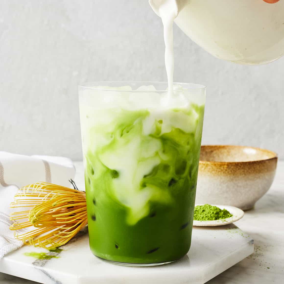 Matcha-Infused Vodka Collins