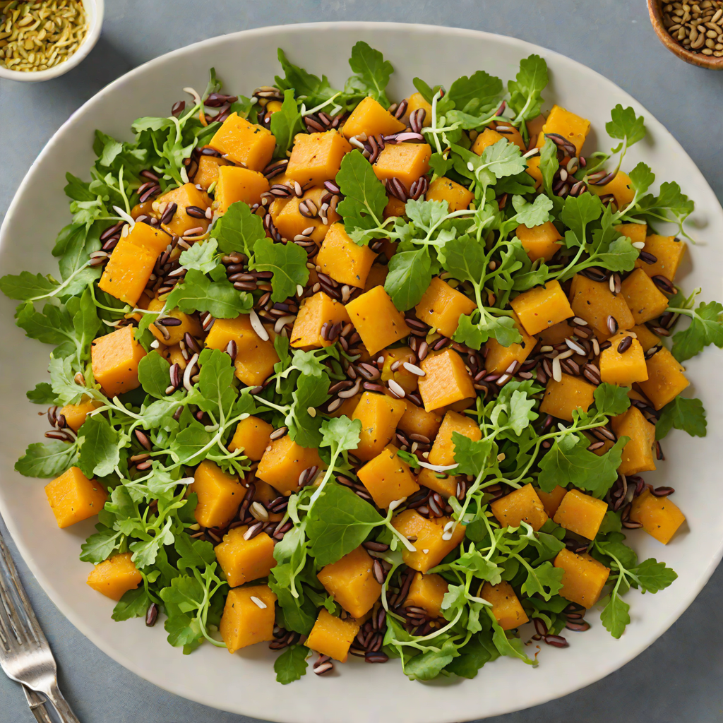 Saltbush and Roasted Pumpkin Salad with Toasted Pepitas