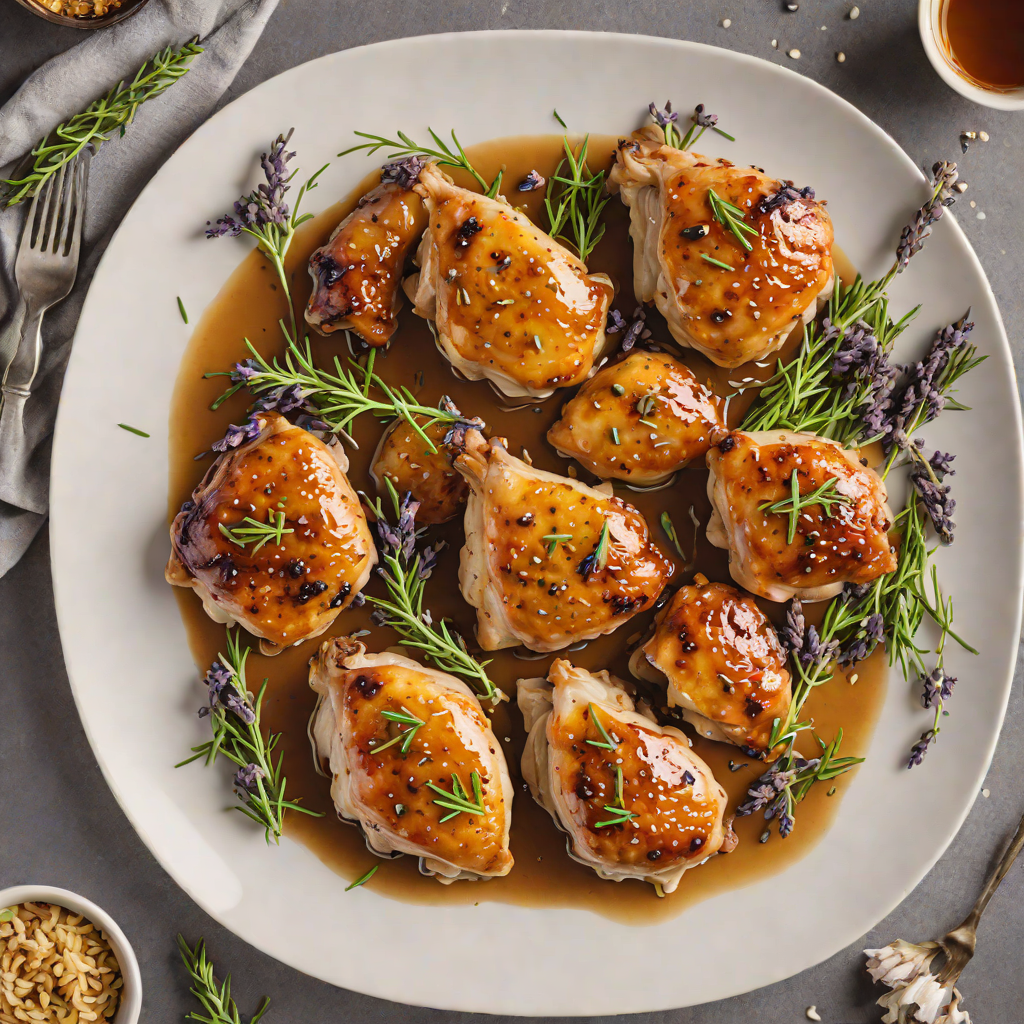 Baked Honey-Lavender Chicken Thighs