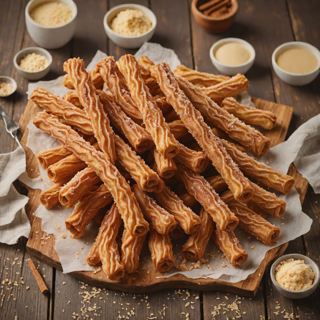 Baked Churro-Stuffed Cinnamon Sugar Pastry Twists