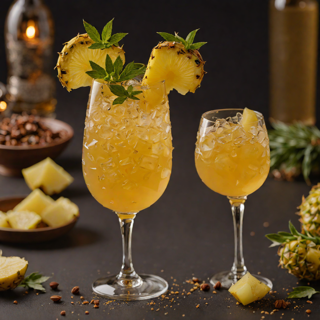 Spiced Rum Pineapple Spritz