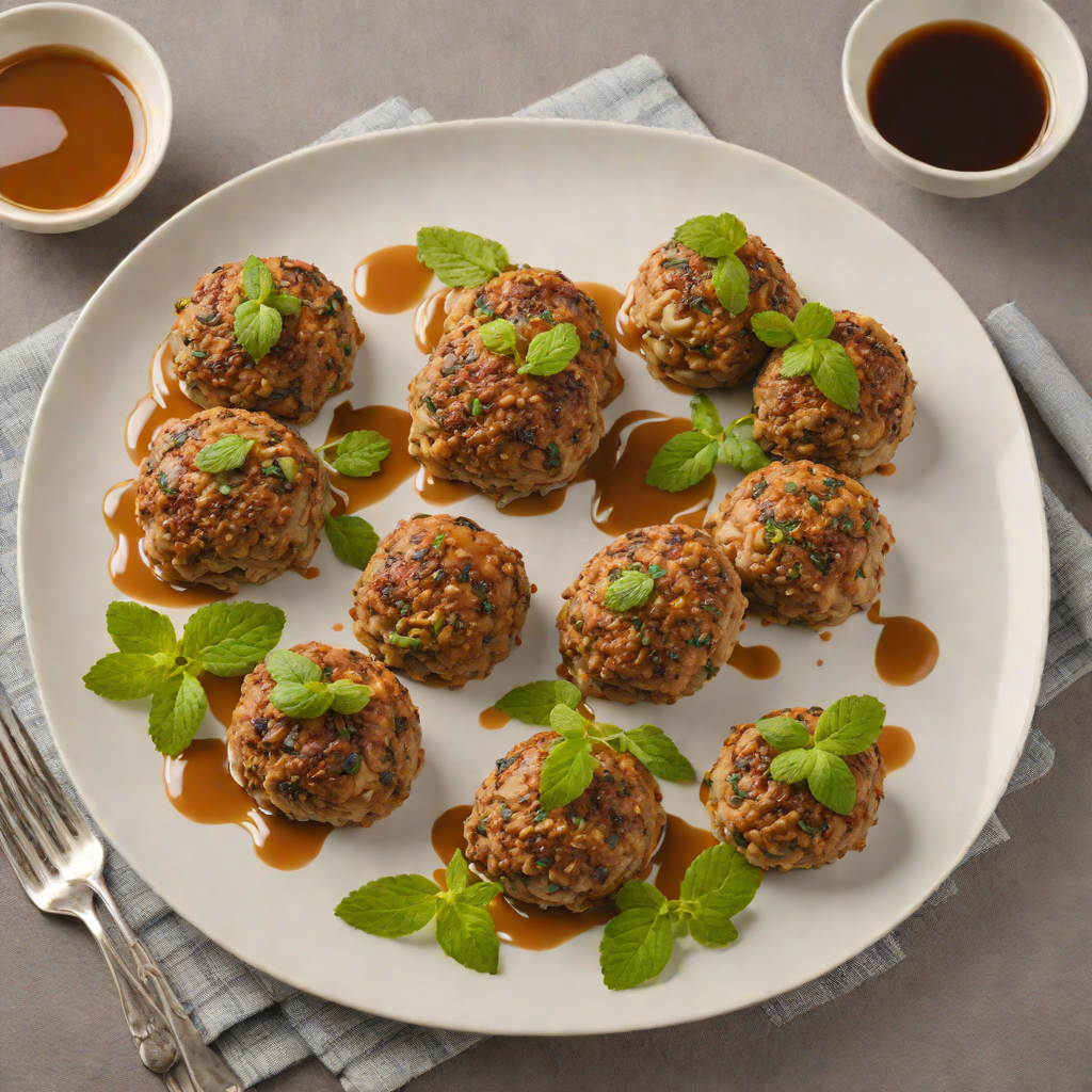 Oven-Baked Lamb Rissoles with Mint and Worcestershire Sauce