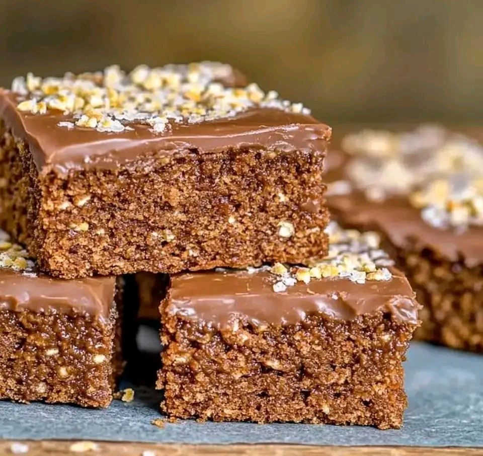 No-Bake Weet-Bix Slice with Golden Syrup and Chocolate Drizzle