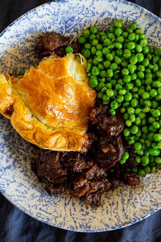 Slow-Cooked Beef Cheek Pot Pie with Puff Pastry