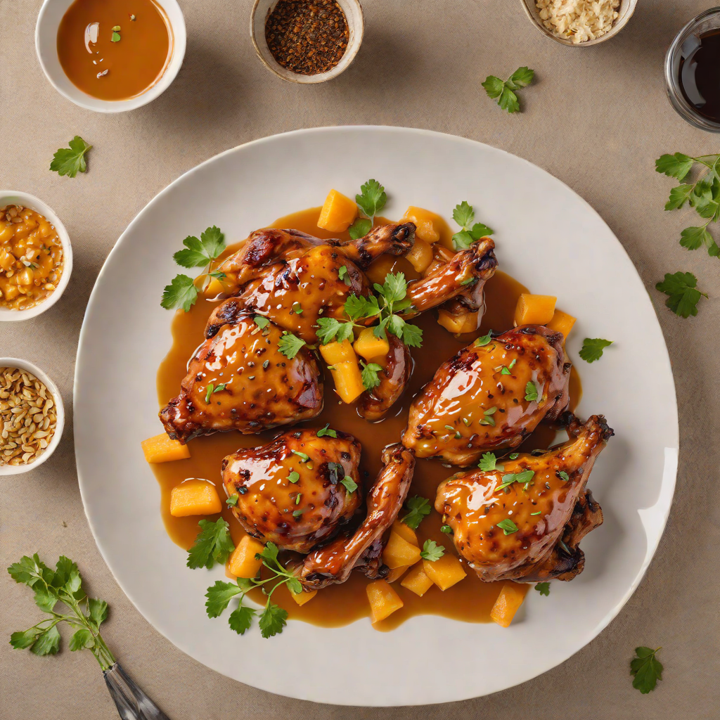 Baked Moroccan-Spiced Chicken with Apricot Glaze