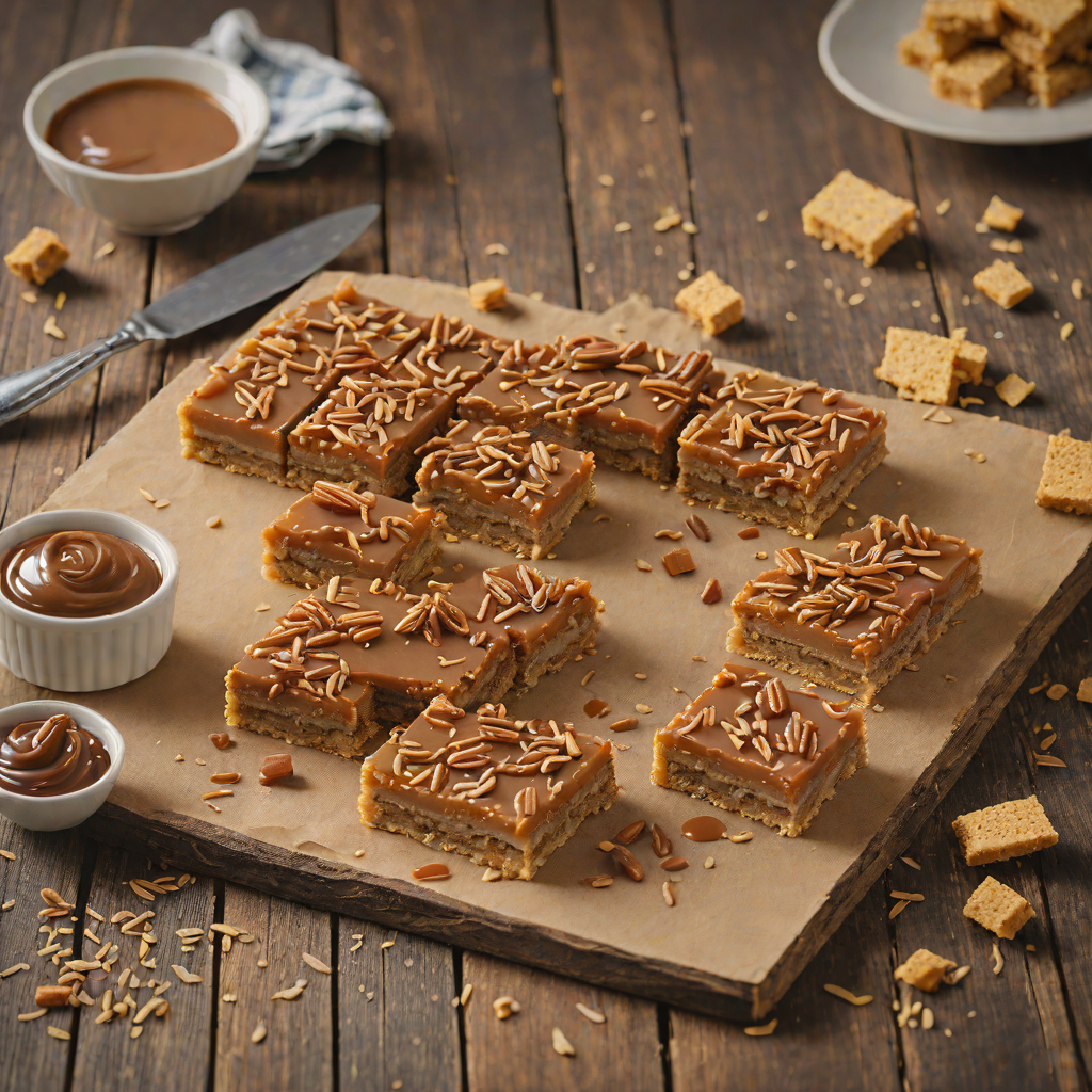 No-Bake Caramel Slice with Digestive Biscuit Base