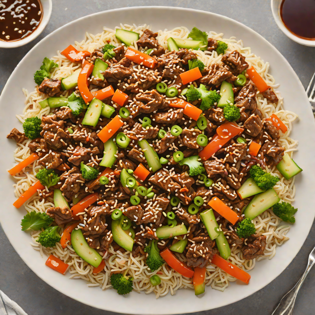 Seared Korean-Style Spicy Beef Bulgogi Stir-Fry