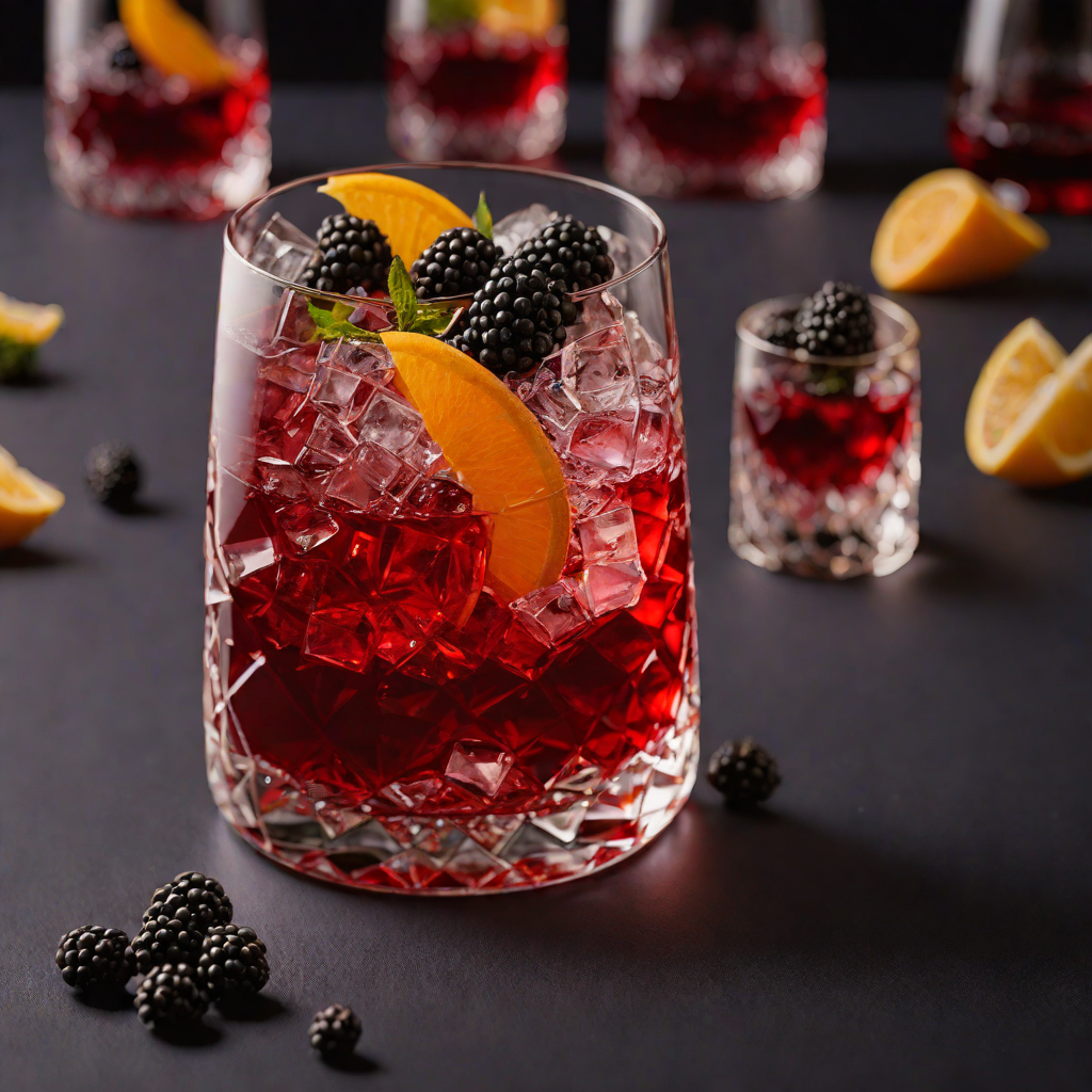 Velvet Midnight Negroni with Blackberry