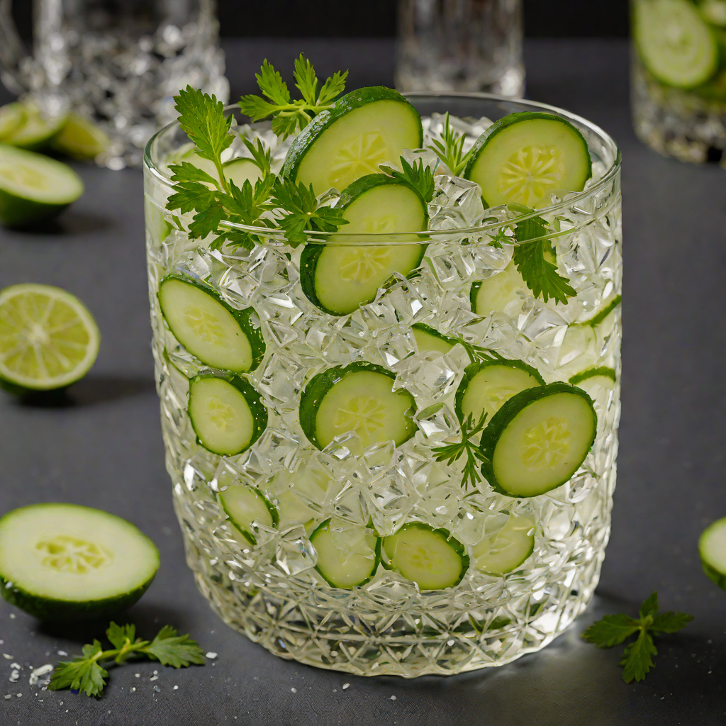 Herb-Infused Gin and Tonic with Cucumber Twist
