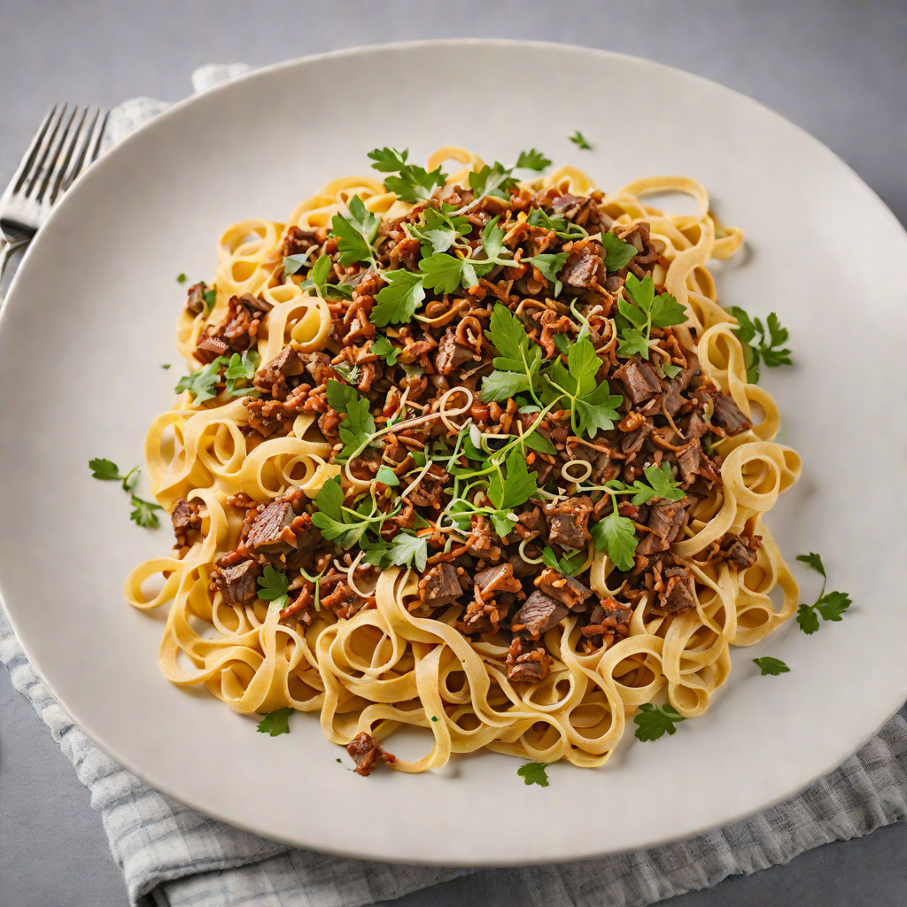 Slow-Cooked Kangaroo Ragu with Wattleseed Tagliatelle