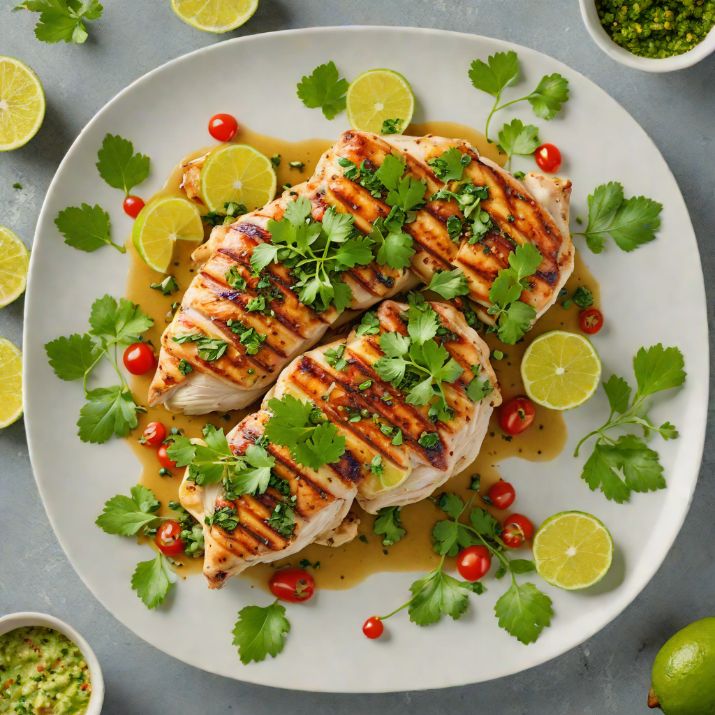 Pan-Seared Chicken with Lime Cilantro Chimichurri