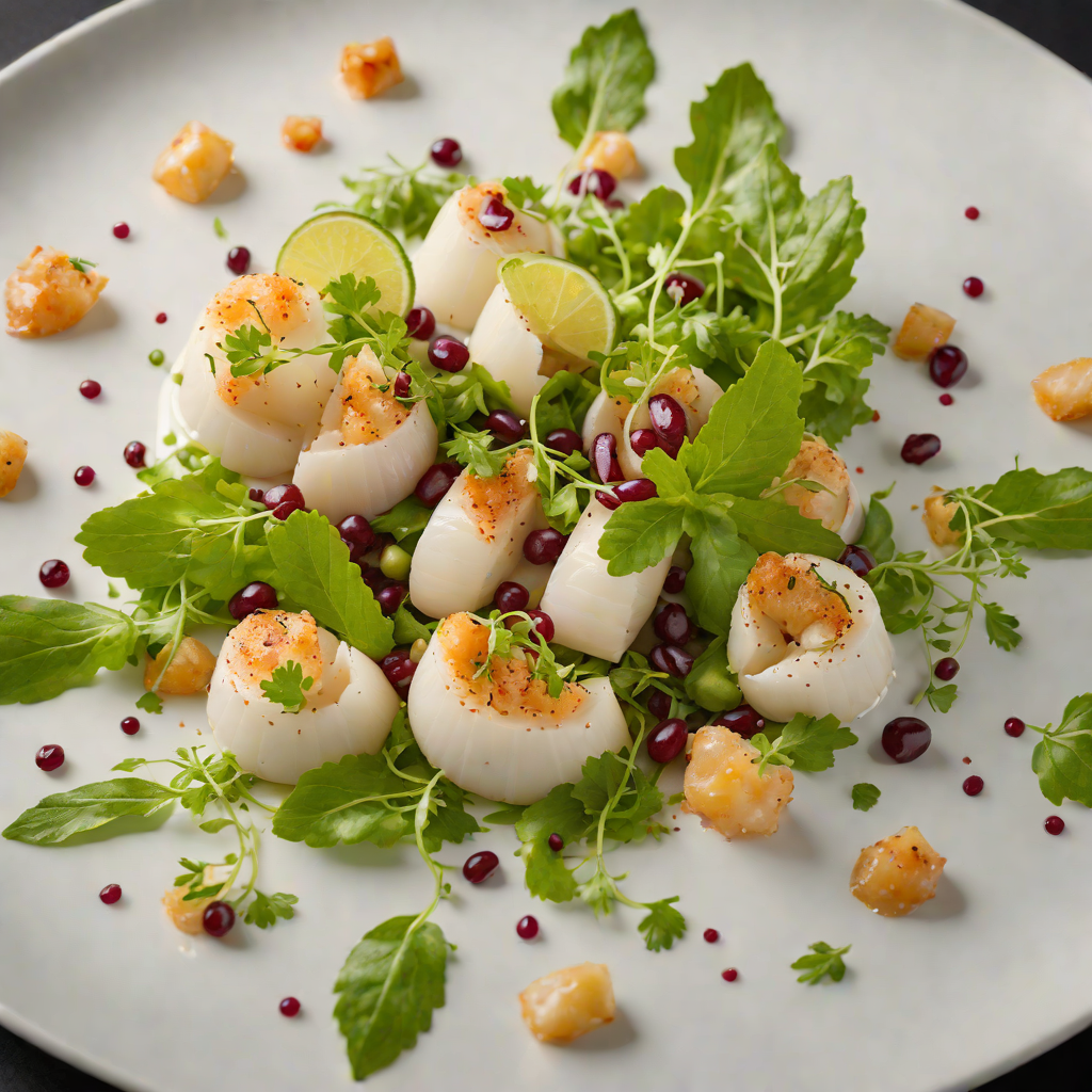 Tasmanian Scallop and Finger Lime Salad