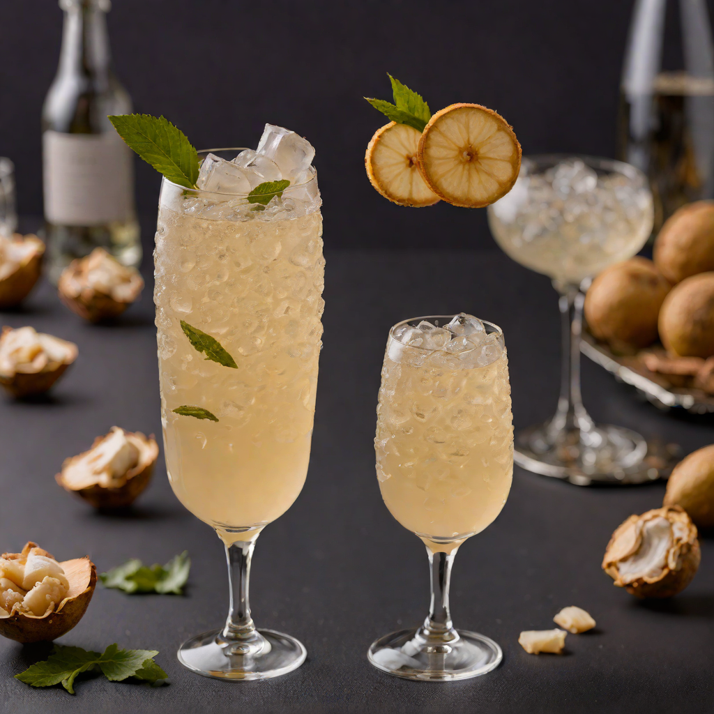 Sparkling Ginger Lychee Fizz