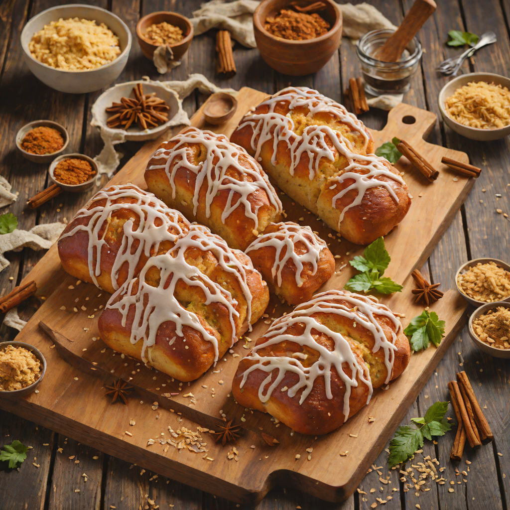 Traditional Mexican Sweet Bread with Cinnamon Sugar Glaze