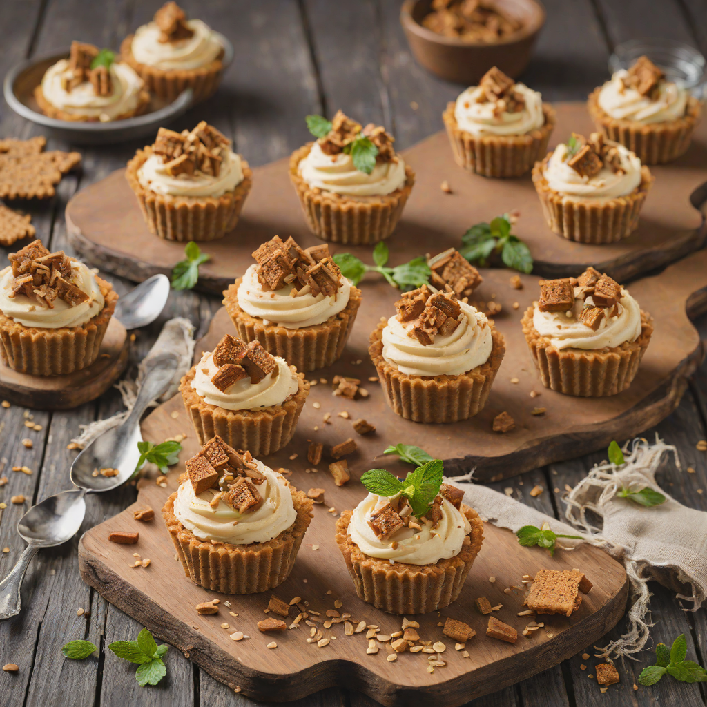 No-Bake Biscoff Cheesecake Cups with Graham Cracker Crust