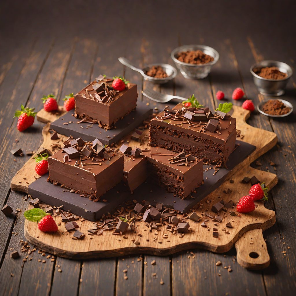 Chocolate Bar-Inspired Layered Chocolate Mousse Cake