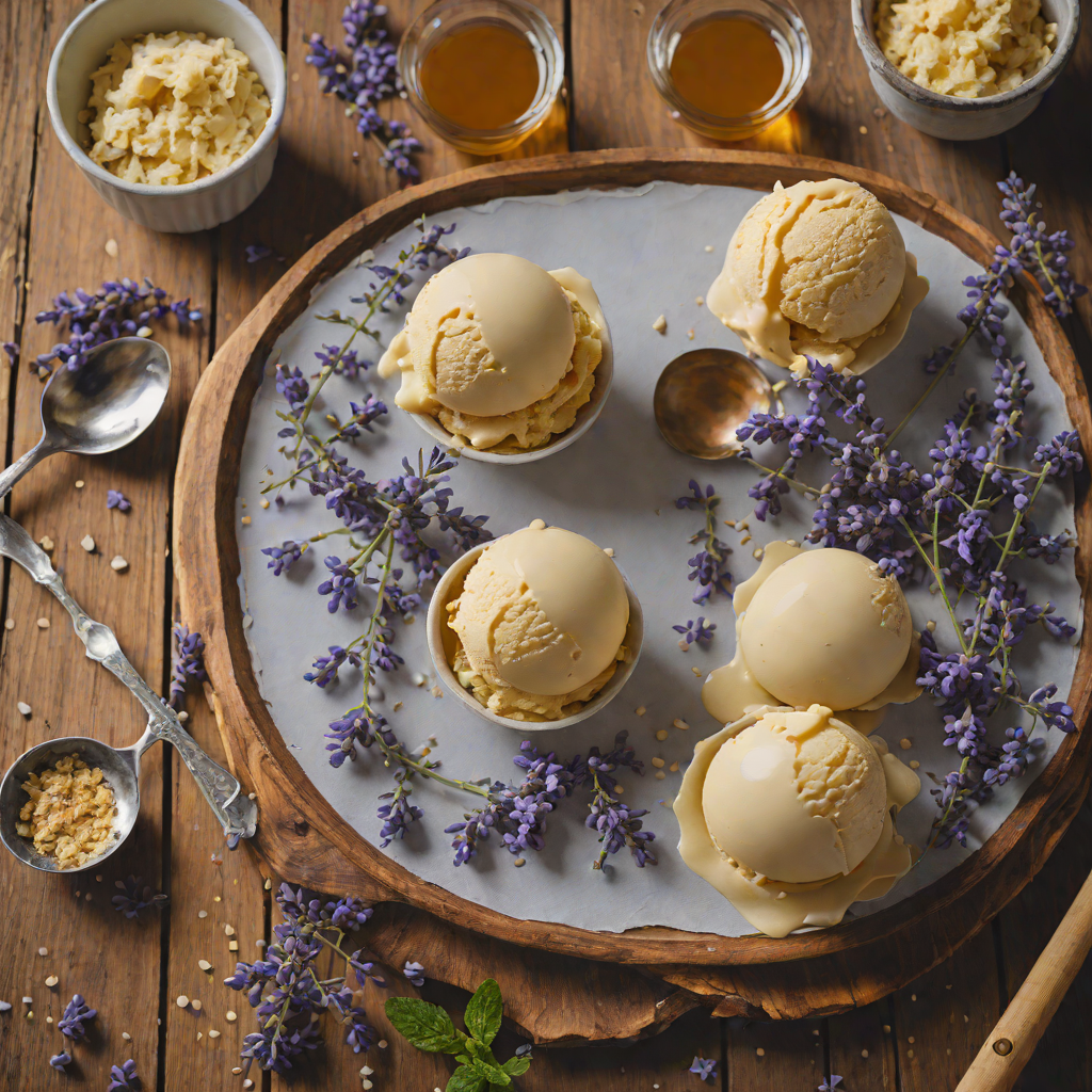 Salted Honey Lavender Ice Cream