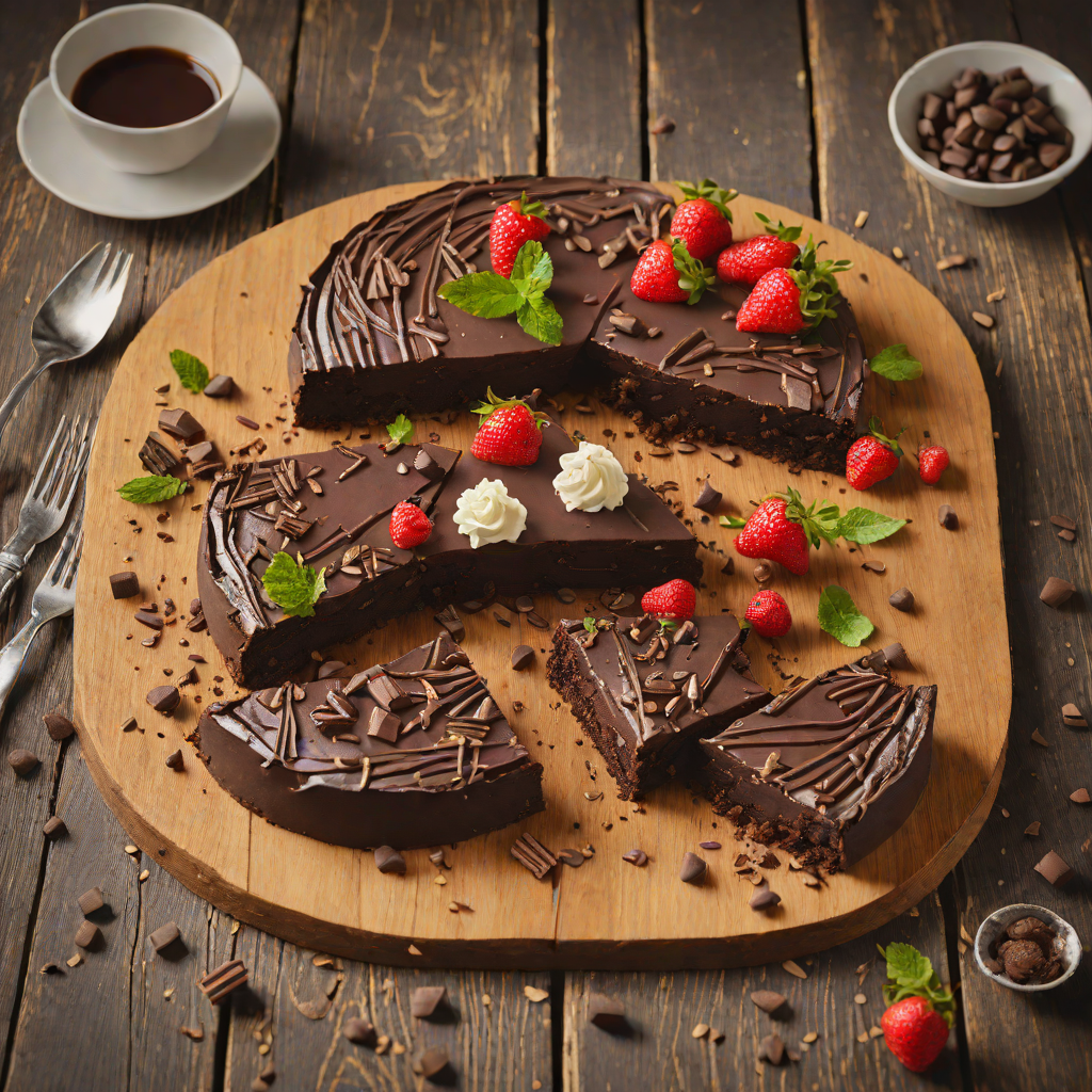 Chocolate Bar-Style Flourless Chocolate Torte