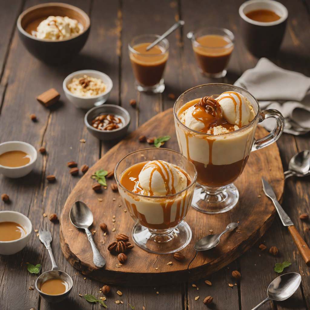 Cold Brew Affogato with Salted Honey Caramel