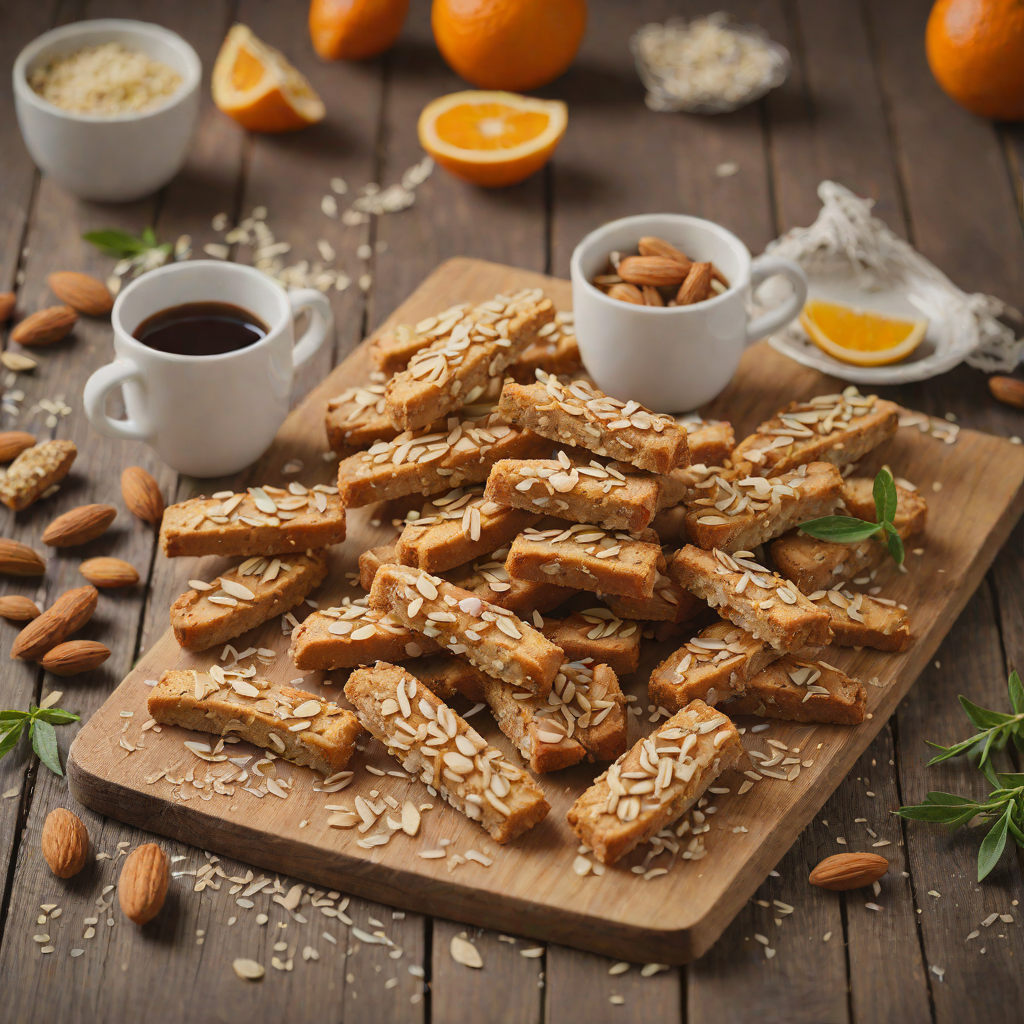 Almond Amaretti Biscotti with Orange Zest