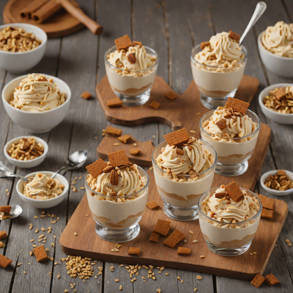 No-Bake Biscoff Cookie Ice Cream Parfaits