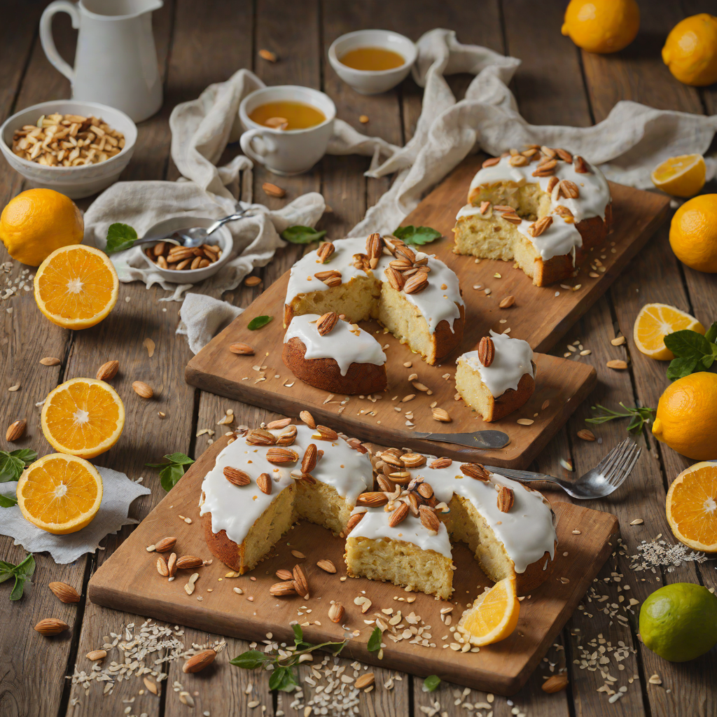 Slow-Baked Amaretti Almond Cake with Citrus Glaze