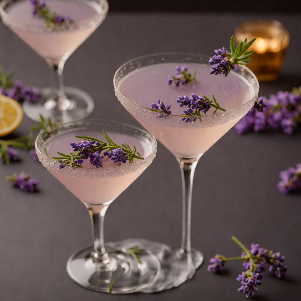 Lavender-Infused Gin Martini