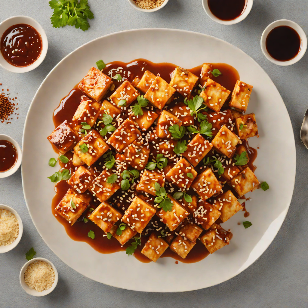 Stir-Fried Korean-Inspired Tofu with Gochujang and Sesame
