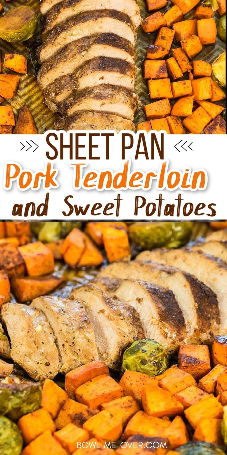 Sheet Pan Maple-Glazed Pork Tenderloin with Roasted Sweet Potatoes