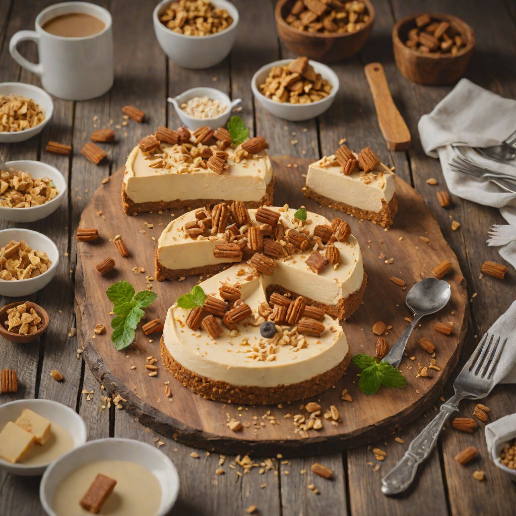 No-Bake Biscoff Cheesecake with Graham Cracker Crust