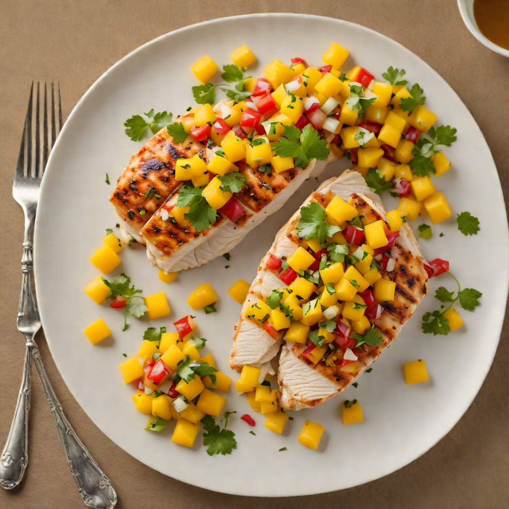 Pan-Seared Chicken Breast with Mango Salsa