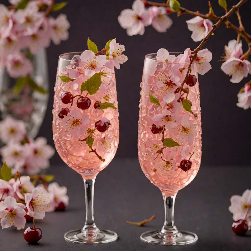 Sparkling Cherry Blossom Fizz