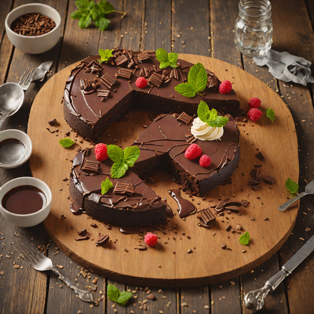 Chocolate Bar-Inspired Flourless Chocolate Torte