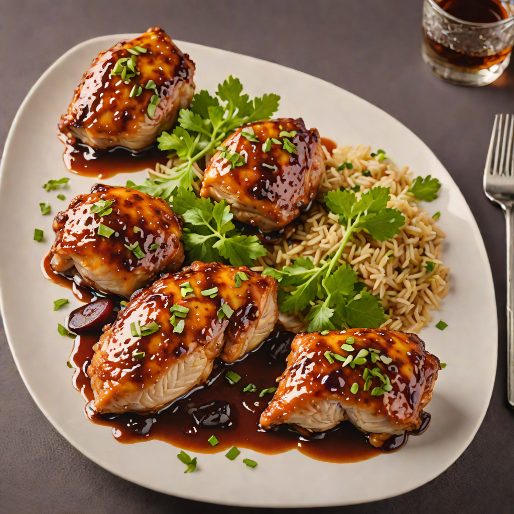 Macadamia and Davidson's Plum Glazed Chicken Thighs
