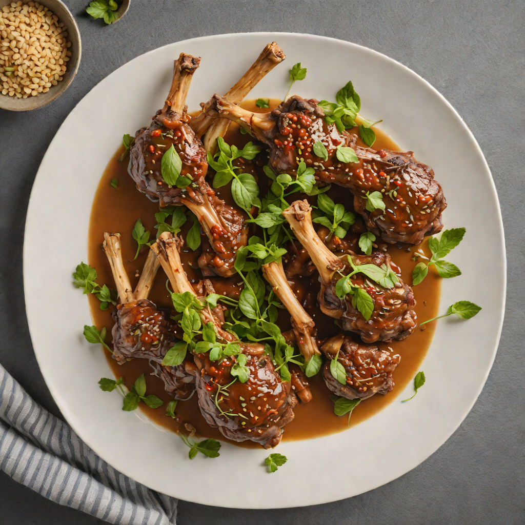 Slow-Cooked Lamb Shanks with River Mint and Wattleseed
