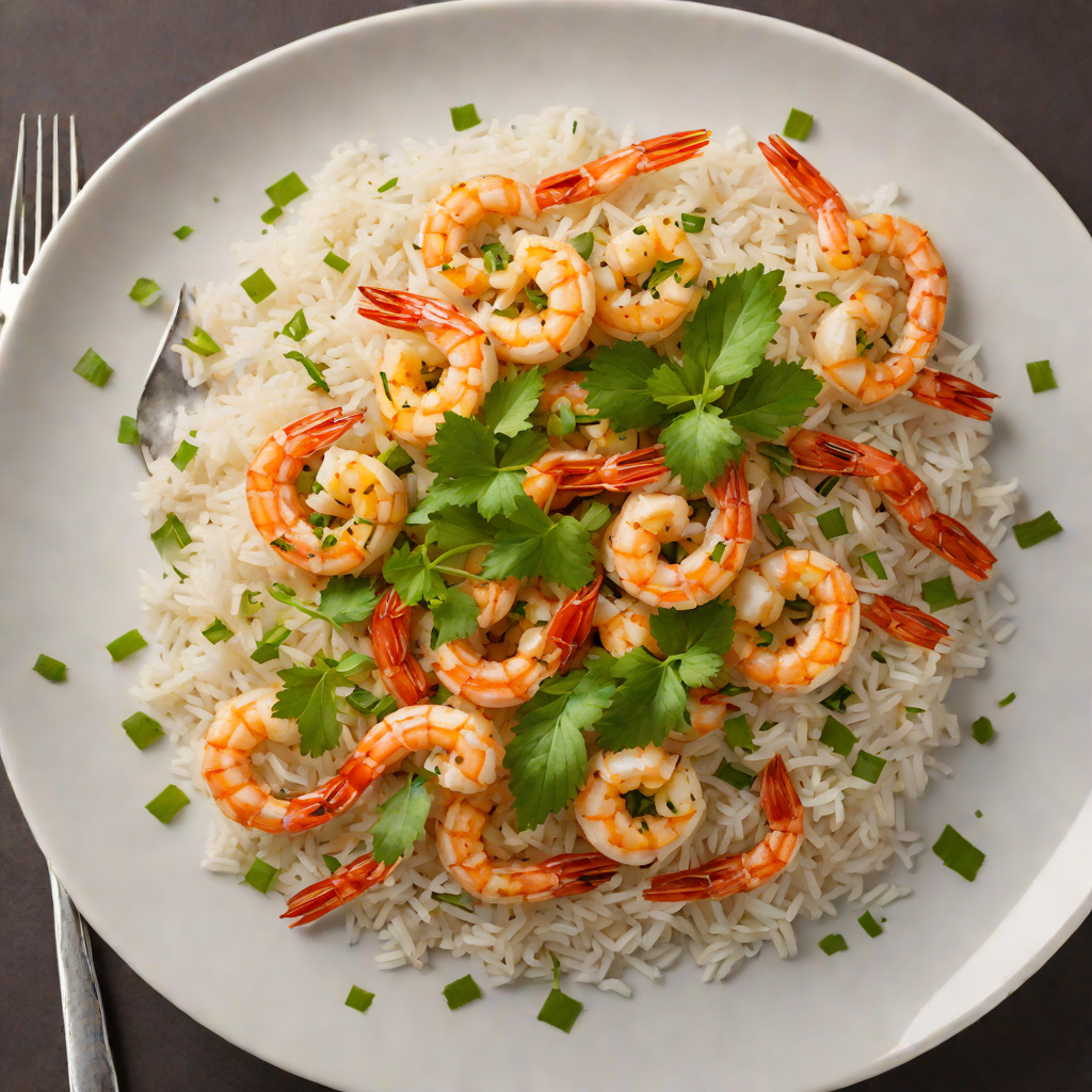 Sautéed Garlic Ginger Shrimp with Coconut Jasmine Rice