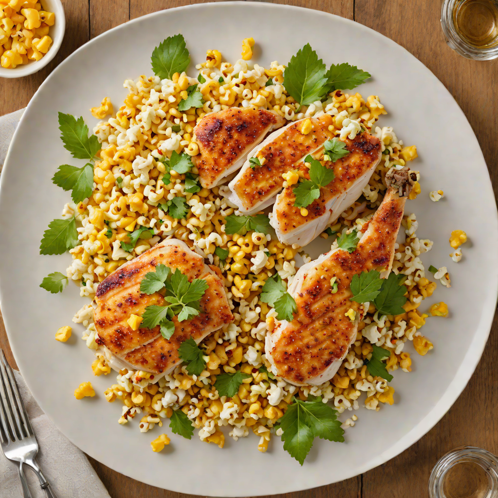 Pan-Seared Chicken with Tangy Citrus-Popcorn Relish