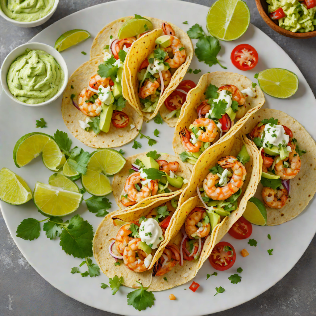 Grilled Chipotle-Lime Shrimp Tacos with Avocado Crema