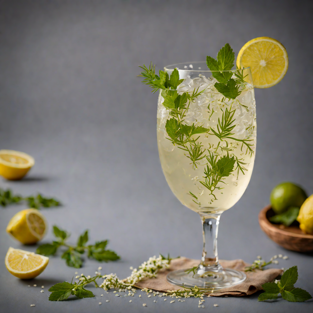 Herb-Infused Gin & Elderflower Fizz