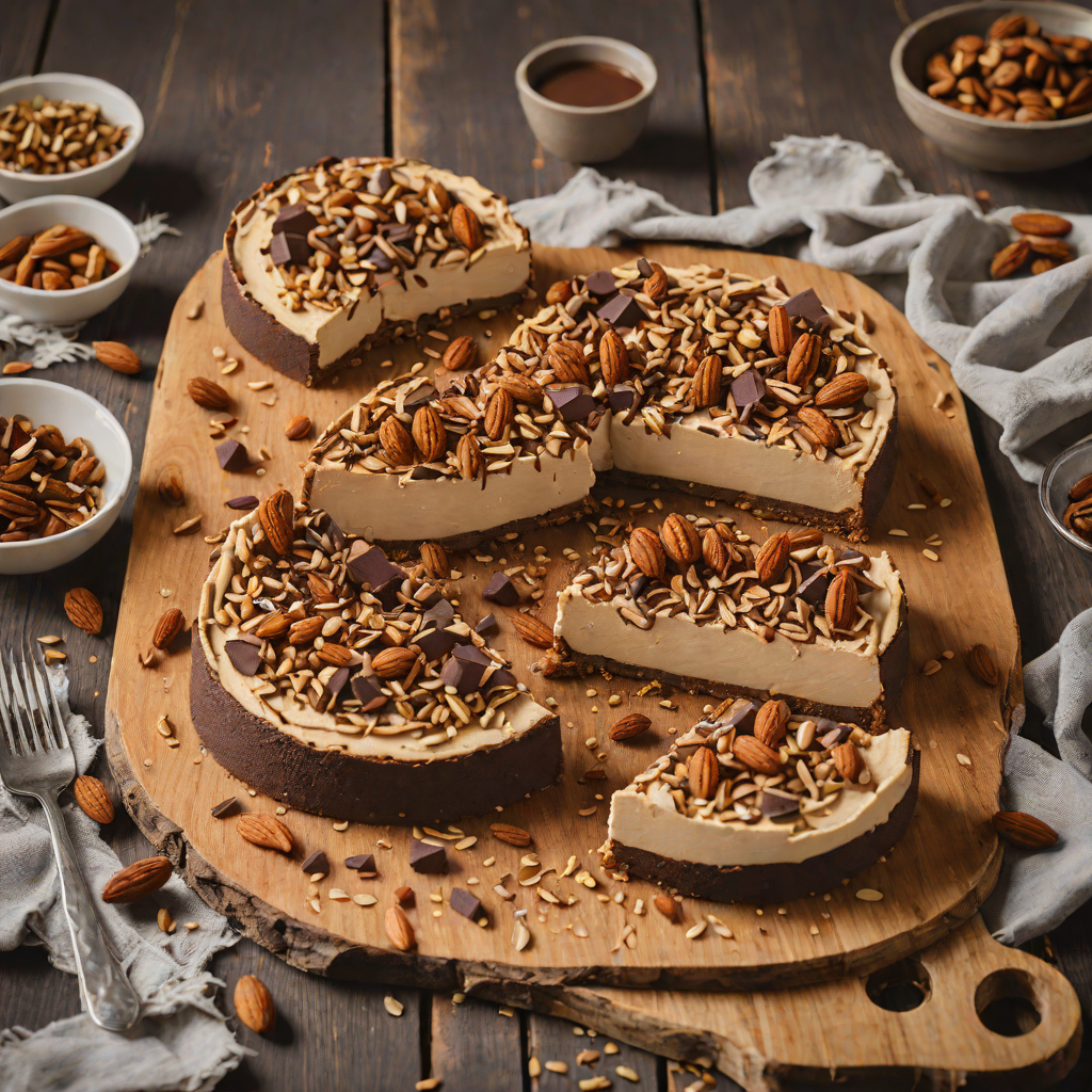 No-Bake Chocolate Almond Crunch Cheesecake