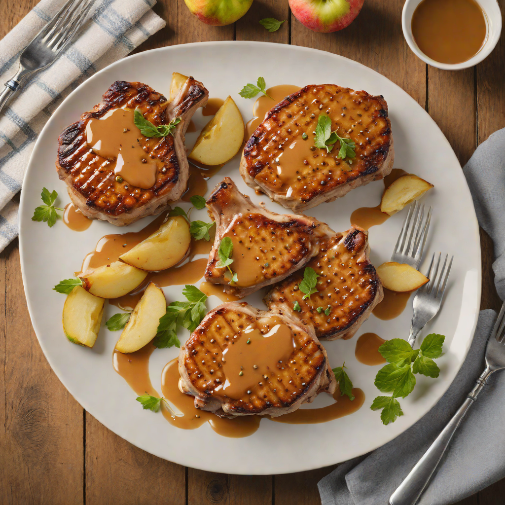 Pan-Seared Pork Chops with Ohio Apple Cider Glaze