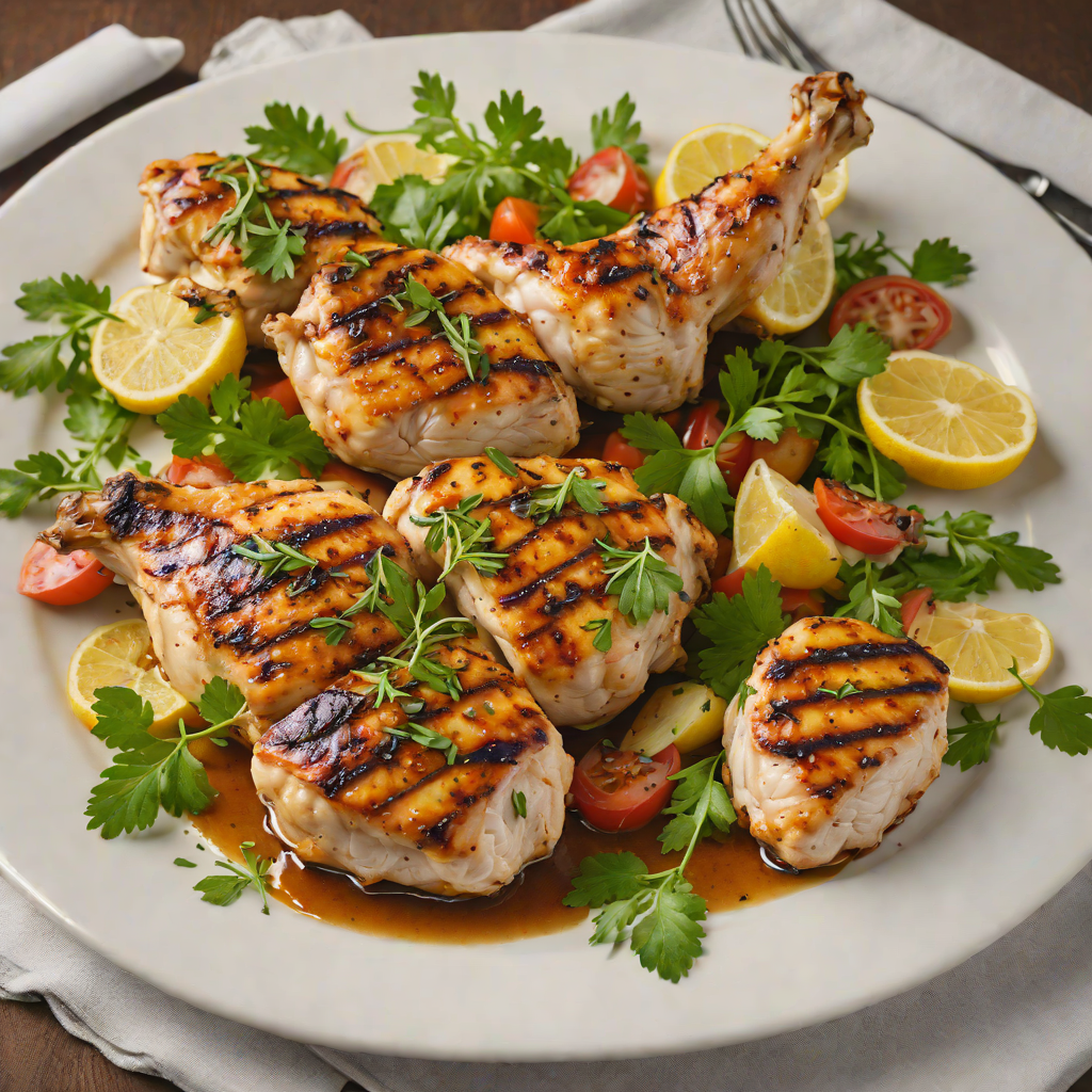 Mid-Ohio Grilled Chicken with Herb and Garlic Marinade