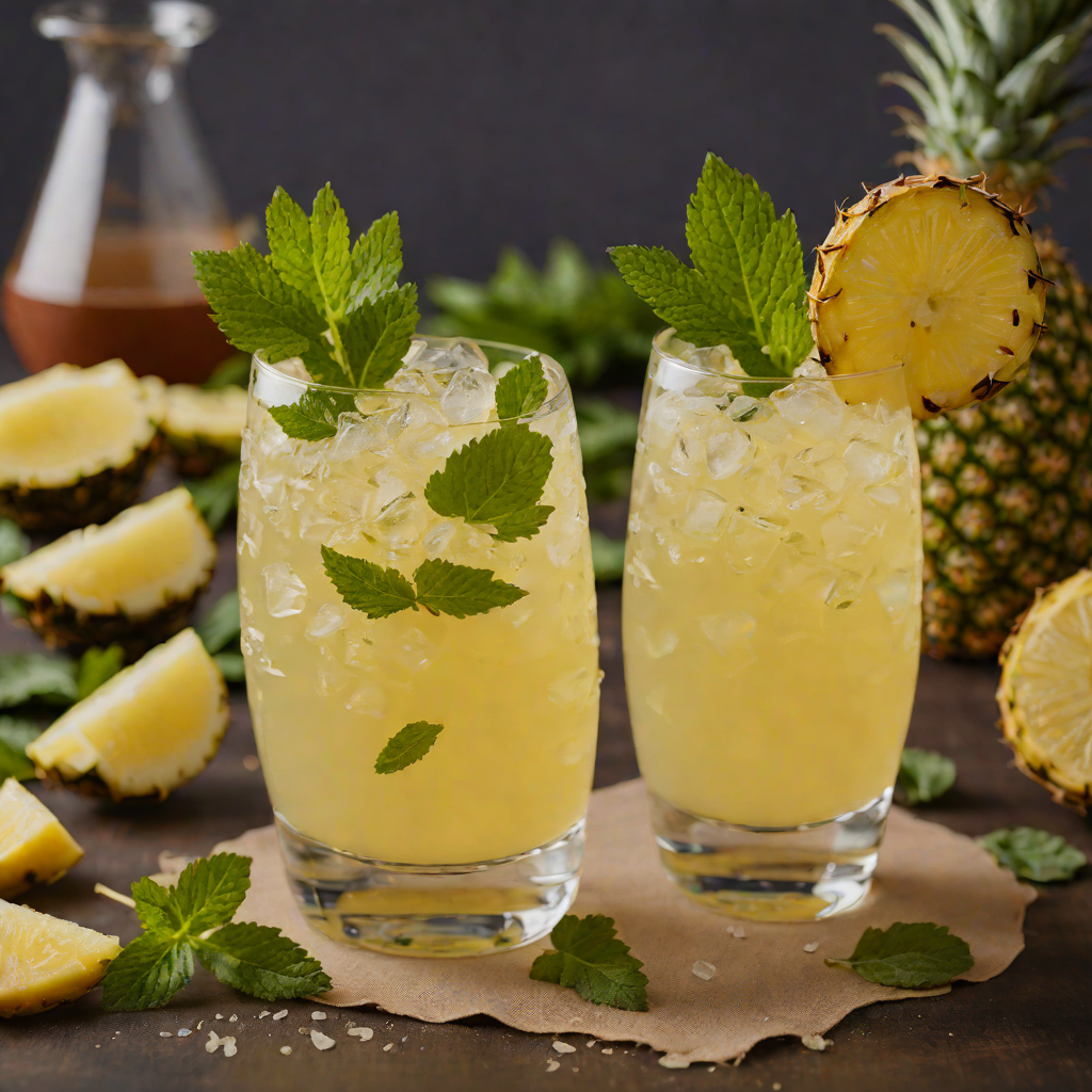 Minted Pineapple Mezcal Smash